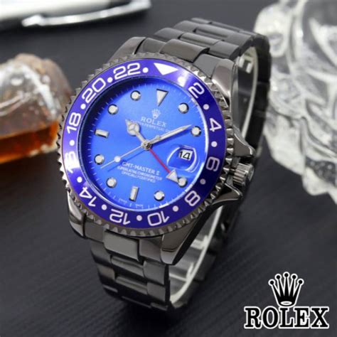 rolex gmt biru hitam|jam tangan gmt.